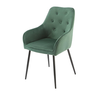 Chesterfield Green Dining Chairs (set of 2)