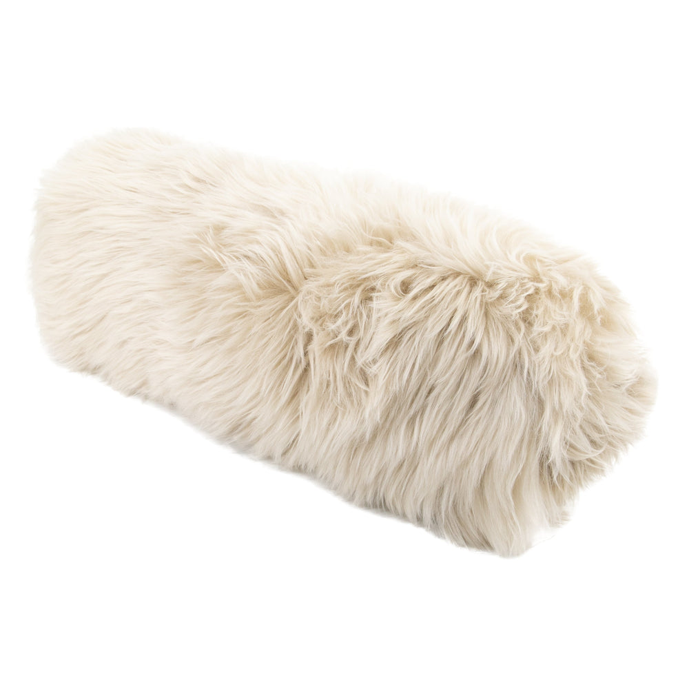 Sheepskin Beige Lumbar Cushion