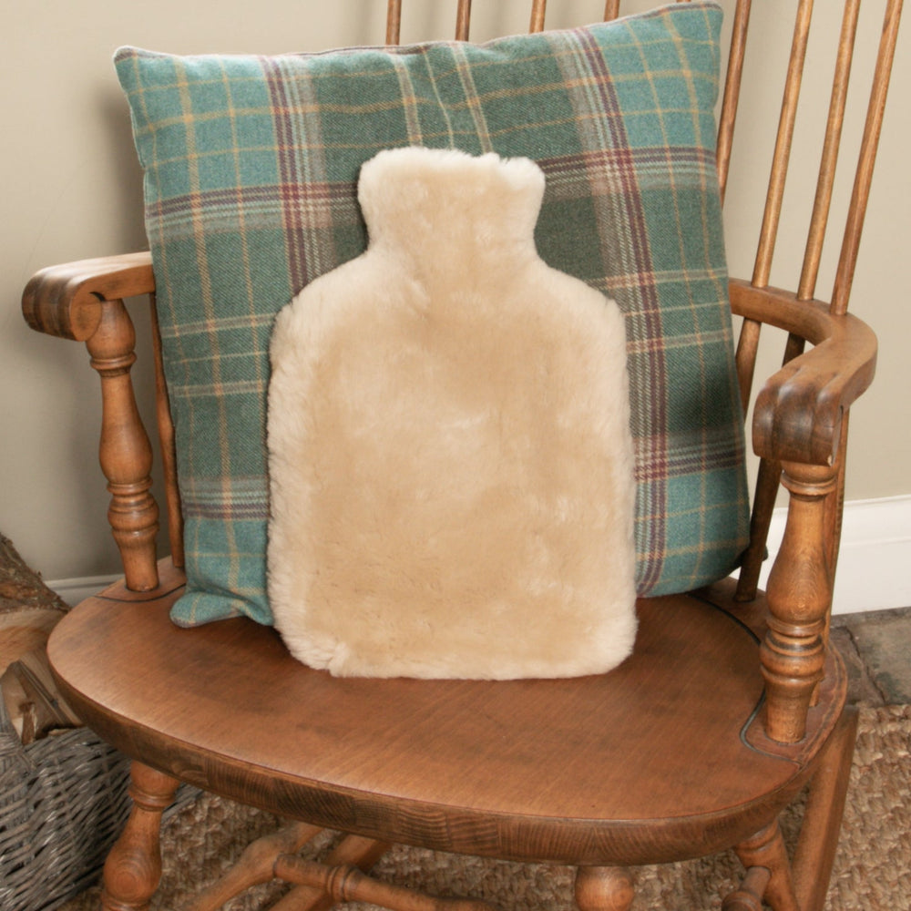 Beige Sheepskin Hot Water Bottle