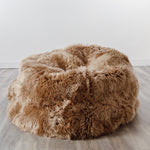 XXL Luxurious Light Brown Sheepskin Beanbag