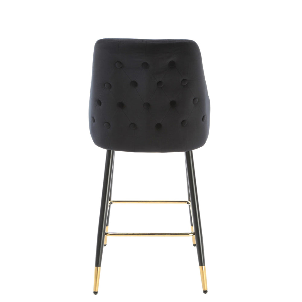 Chesterfield Black Kitchen Bar Stools (set of 2)