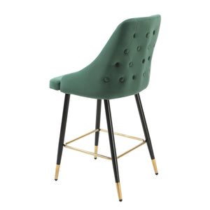Chesterfield Green Kitchen Bar Stools (set of 2)