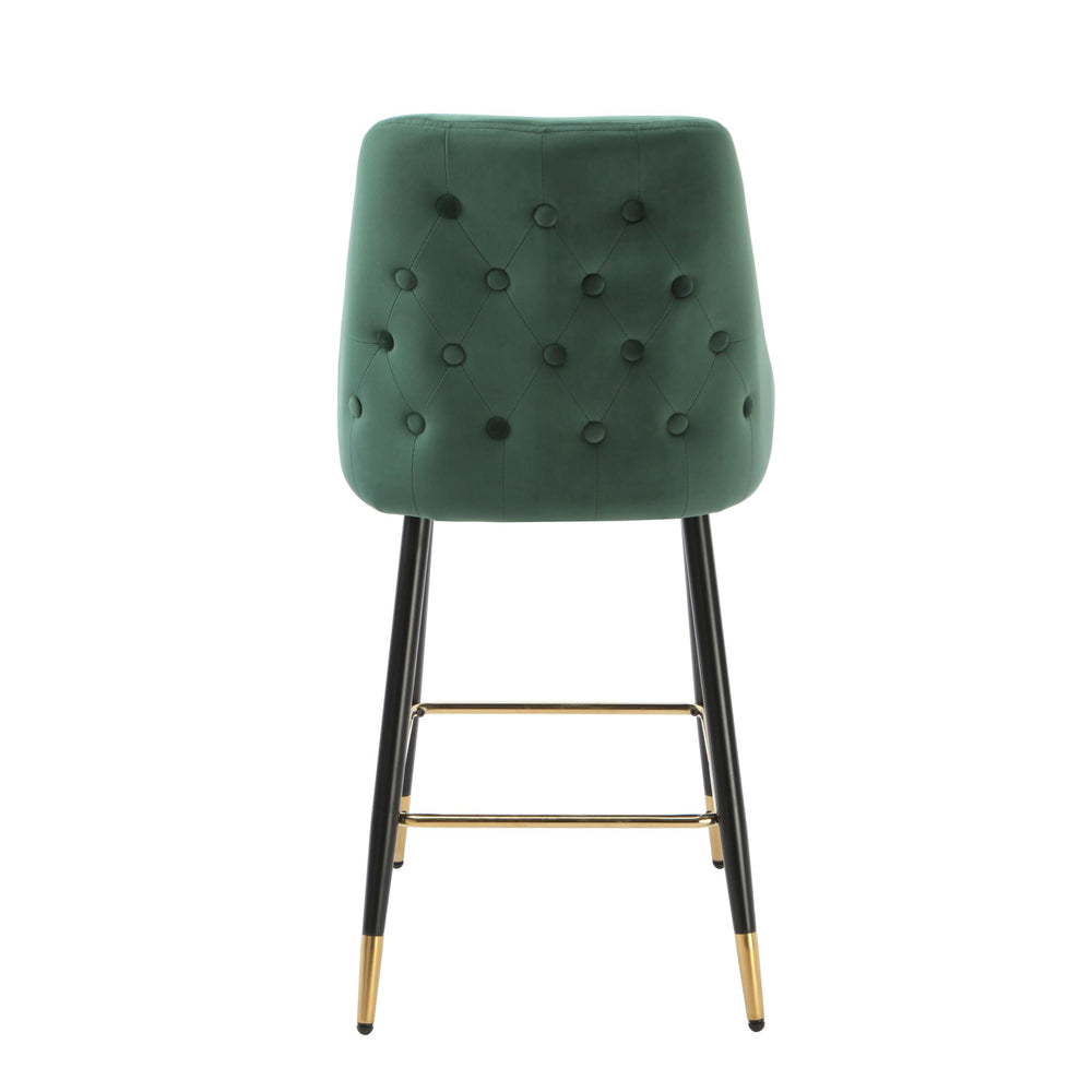Chesterfield Green Kitchen Bar Stools (set of 2)