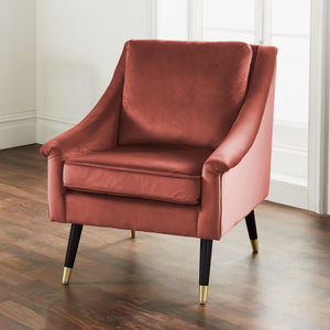 Rose Velvet Armchair