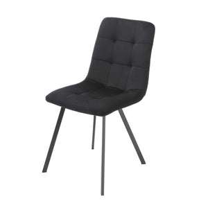Squared Black Dining Chairs (set of 2)