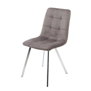 Squared Grey Dining Chairs (set of 2)