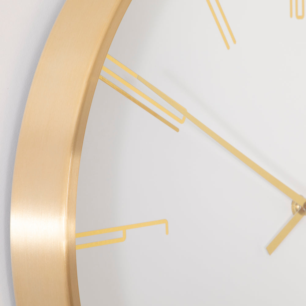 Gold 16" Modern Analogue Clock