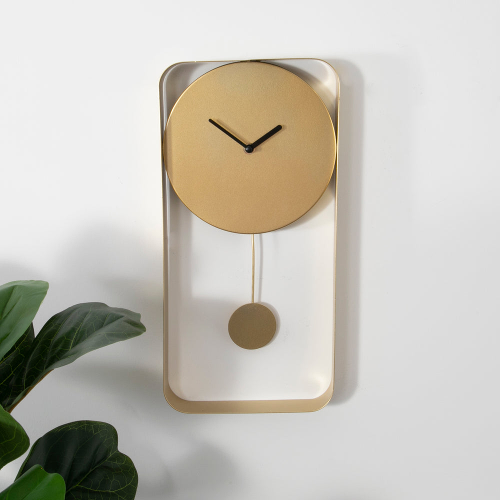Modern Gold Metal Wall Clock