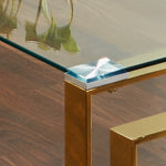 Milano Golden Plated Coffee Table