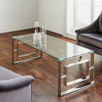 Milano Silver Plated Coffee Table