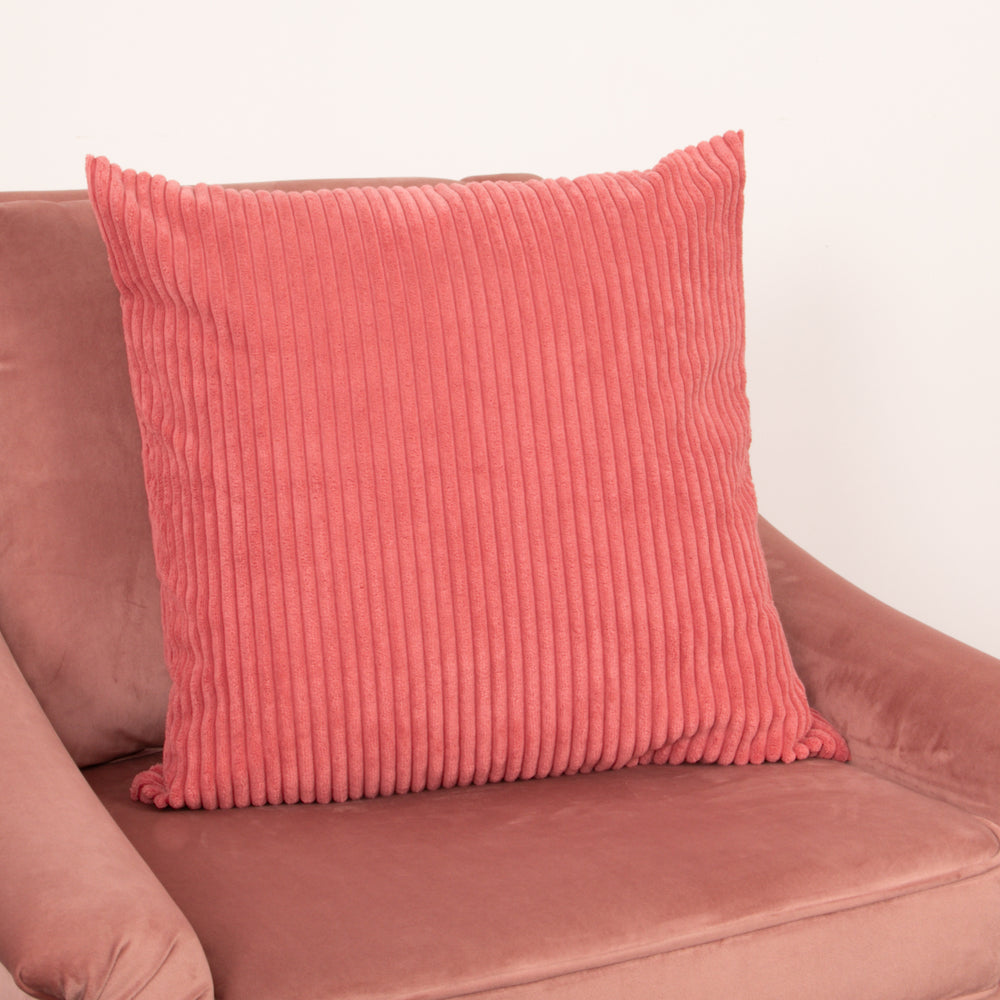 Rose Corduroy Cushion - Feather Filled