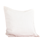 White Corduroy Cushion - Feather Filled