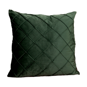 Diamond Green Velvet Cushion Cover