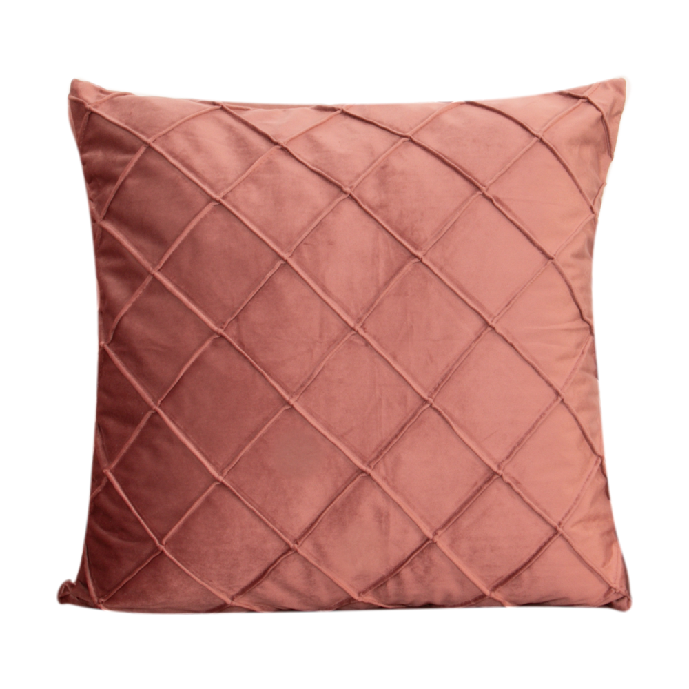 Diamond Rose Velvet Cushion - Feather Filled