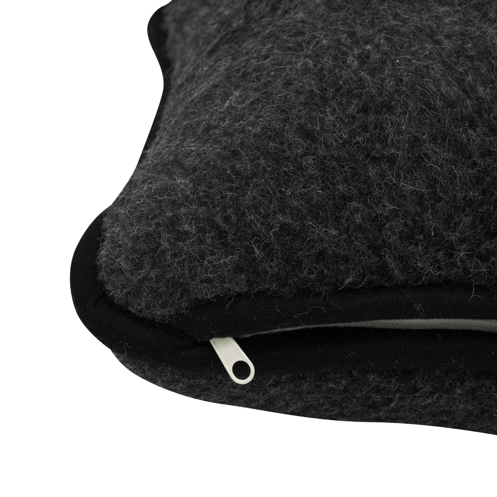 Merino Wool Pillow - Black