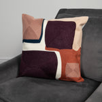 Purple Abstract Boho Cushion Cover