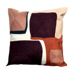 Purple Abstract Boho Cushion Cover