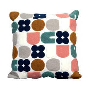 Abstract Shapes Cushion - Feather Filled