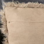 Light Brown Curly Sheepskin Cushion 45x45cm