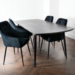 Grey Oak Oxford Dining Table with 4 Chairs
