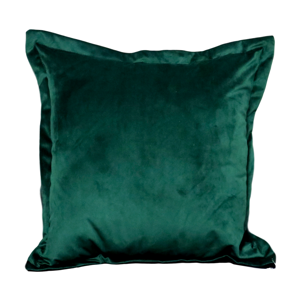 Green online velour cushion