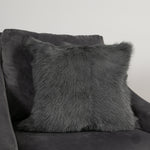 Smoke Grey Goatskin Cushion
