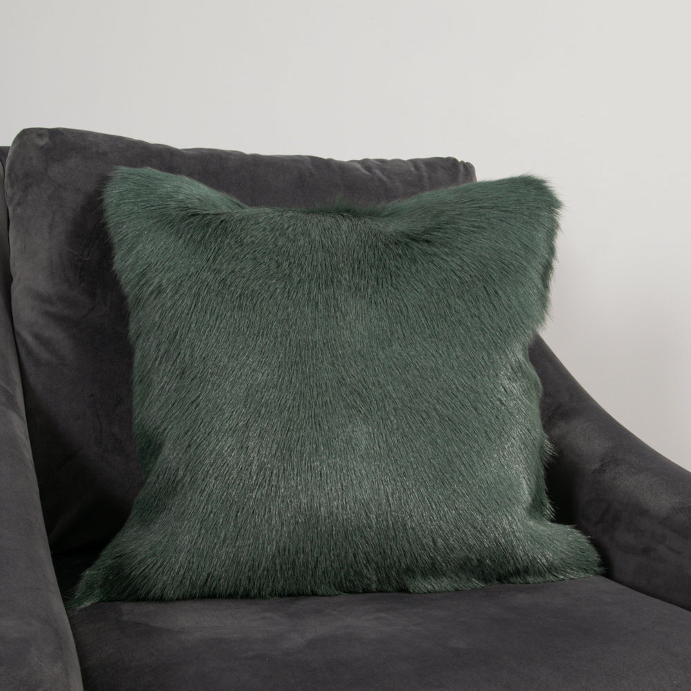 Turquoise Goatskin Cushion