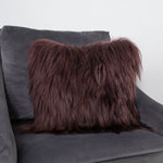 Brown Long Hair Goat Cushion Cushion