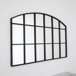 Horizontal Arch Mirror - Black