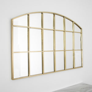 Horizontal Arch Mirror - Gold