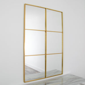 Manhattan Gold Window Mirror (120x80cm)