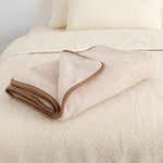 Merino Wool Blanket - Cappuccino