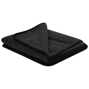 Merino Wool Blanket - Black