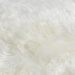 Natural White Square Sheepskin Chair Pad