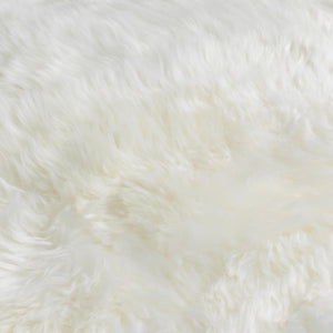 Sextuple Natural White Sheepskin Rug