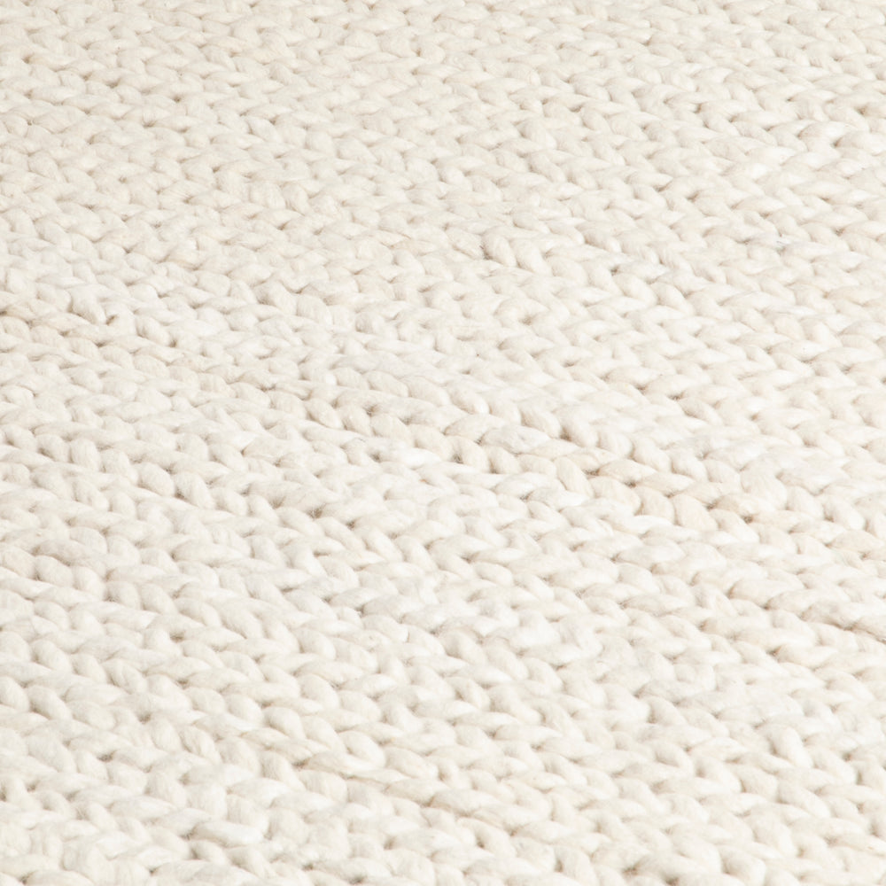 Cream Knitted Large Rug (3 sizes)