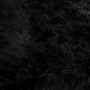 Black Sheepskin Rug XXL