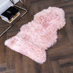 Blush Pink Sheepskin Rug XXL