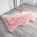 Blush Pink Sheepskin Rug XXL