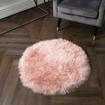 Pink Round Sheepskin - 70cm