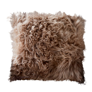Light Brown Sheepskin Cushion