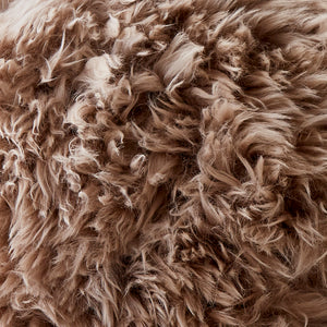 Light Brown Sheepskin Cushion