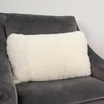 Ivory Short Pile Sheepskin Cushion