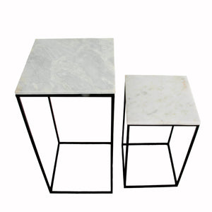 Marble Display Tables (set of 2)